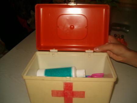 voici notre boite de secour